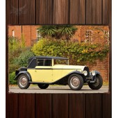 Металлическая табличка Bugatti Type 46 Cabriolet by Figoni